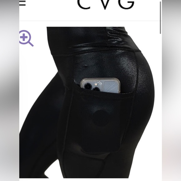 CVG Faux leather, full length leggings - Picture 2 of 4